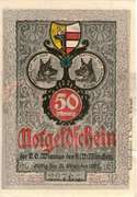 50 Pfennig (Sanitätshundeverein) – avers