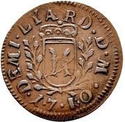 ½ liard - Léopold-Eberhard – revers