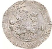 ½ Daalder "Halve Leeuwendaalder" (Date in field) – reverso