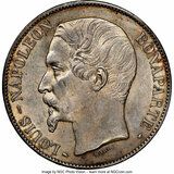 Изображение 1 проданного 5 Francs - Louis-Napoléon Bonaparte