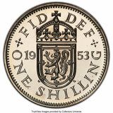Изображение 1 проданного 1 Shilling - Elizabeth II (Scottish shield; with 'BRITT:OMN')
