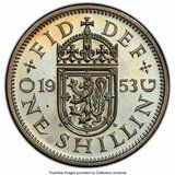 Изображение 1 проданного 1 Shilling - Elizabeth II (Scottish shield; with 'BRITT:OMN')