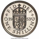 Изображение 1 проданного 1 Shilling - Elizabeth II (Scottish shield; with 'BRITT:OMN')