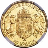 Imagen 1 de una venta de 20 Korona - Francis Joseph I