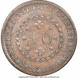Изображение 1 проданного 40 Réis - Pedro I (2 Vinténs)