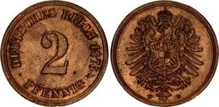 Imagen 1 de una venta de 2 Pfennigs (type 1 - large shield)