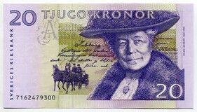 Foto 1 de uma 20 Kronor (small type) venda