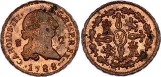 Изображение 1 проданного 2 Maravedis - Charles III