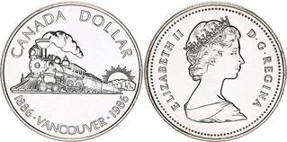 Foto 1 de uma 1 Dollar - Elizabeth II (Centenary of Vancouver) venda