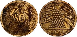 Изображение 1 проданного 50 Reichspfennig