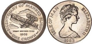 Afbeelding 1 van een verkocht 1 Crown - Elizabeth II (Wright Flyer)