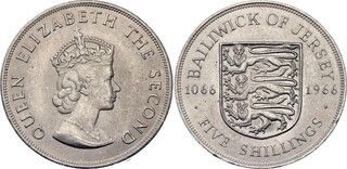 Imagen 1 de una venta de 5 Shillings - Elizabeth II (Battle of Hastings)