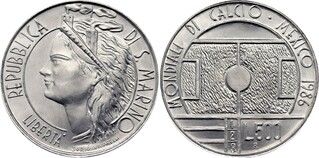 Bild 1 vom Verkauf 500 Lire (1986 World Cup)