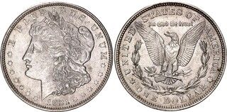 Изображение 1 проданного 1 Dollar "Morgan Dollar"