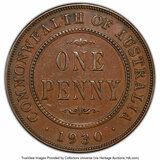 Photo 1 d'une vente de 1 penny - George V