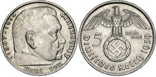 Изображение 1 проданного 5 Reichsmark (Paul von Hindenburg)