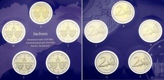 Foto 1 de uma 2 Euros (Bundesländer - "Sachsen") venda