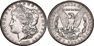 Изображение 1 проданного 1 Dollar "Morgan Dollar"
