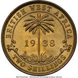 Photo 1 d'une vente de 2 shillings - George VI