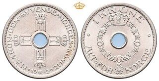 Afbeelding 1 van een verkocht 1 Krone - Haakon VII