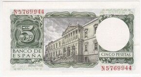 Afbeelding 1 van een verkocht 5 Pesetas