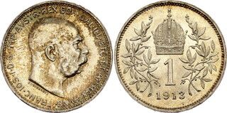 Imagen 1 de una venta de 1 Corona - Francis Joseph I